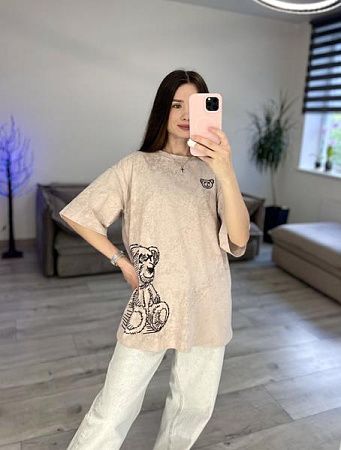 Футболка S.Style 71 beige - делук