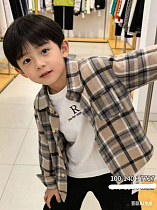 Рубашка Fashion Kids 7727 beige - делук