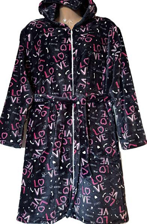 Халат Homewear H102 black - делук