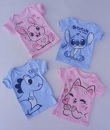 Футболка Meloria ML818 pink кошка - делук