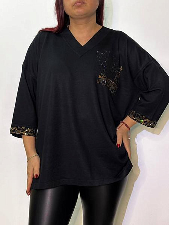 Туника Kosta 2025-12 black - делук