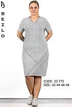 Платье Lindros 23-775 grey - делук