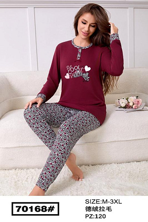 Пижама Dgmd 70168 wine - делук