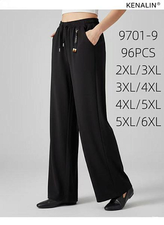 Штаны Спорт Kenalin 9701-9 black - делук