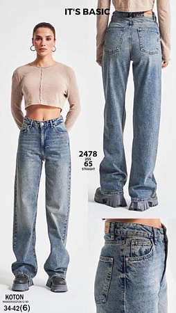 Джинсы Ruxa 2478-2-65 l.blue - делук