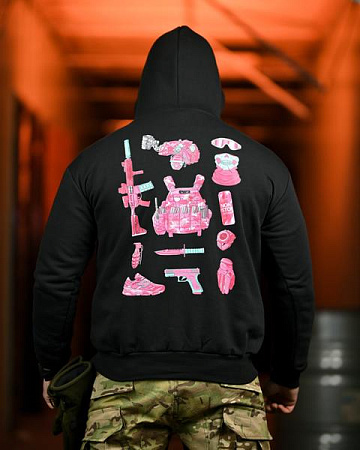 Худи Madoka 1316 black - делук