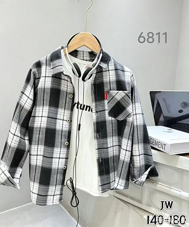 Рубашка Flong 6811 black - делук