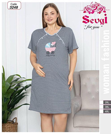 Ночнушка Disneyopt DS408-3248 grey - делук