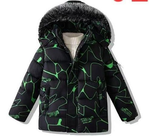 Куртка Gold Kids 160A black-green - делук