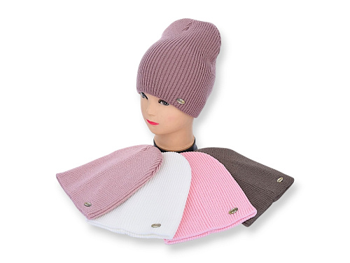 Шапка Angelica SP003-18 подвійна mix - делук