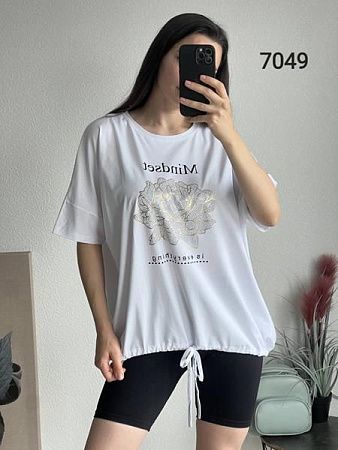 Футболка Fsn 7049 white - делук