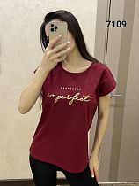 Футболка Fsn 7109 wine - делук