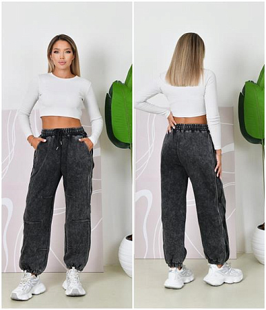Джинсы Saint Wish 89001-3 grey - делук