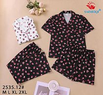 Пижама Saimeiqi 2535-12 black - делук