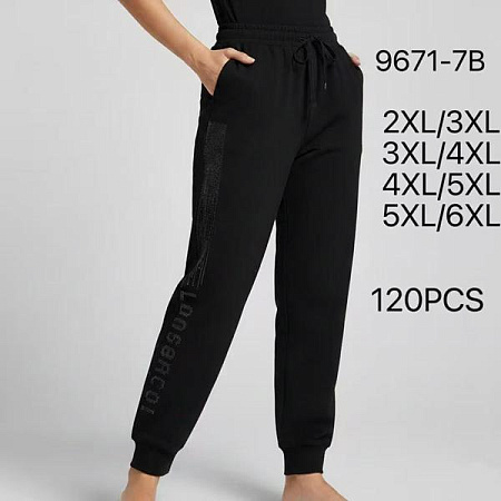 Штаны Спорт Hoan 9671-7B black - делук