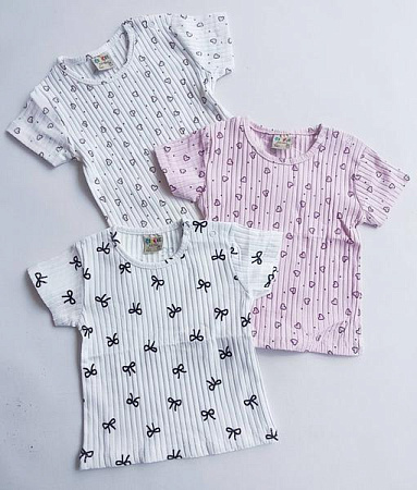 Футболка Meloria 12640 white бант - делук