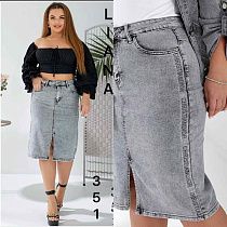 Юбка Liana Denim 351 grey - делук