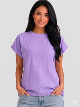 Футболка Levisha 26006 lilac - делук
