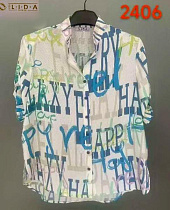 Футболка Lida 2406 white-l.blue - делук