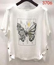 Футболка Lida 3706 white - делук