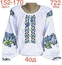 Вышиванка Надийка ND857-722 white - делук