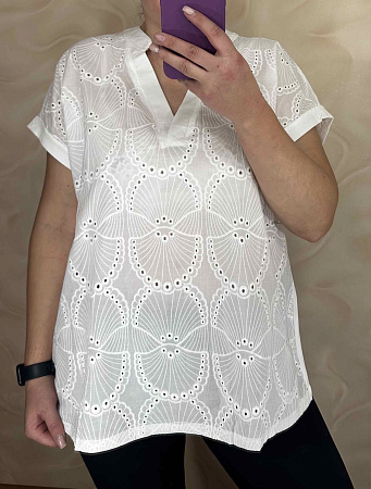 Футболка Levisha 26004 white - делук