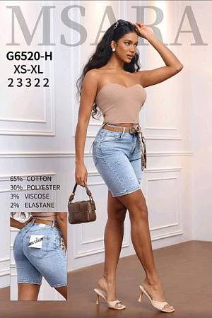Шорты Jeans Club G6520H l.blue - делук