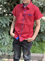 Рубашка Nik 54825 red - делук
