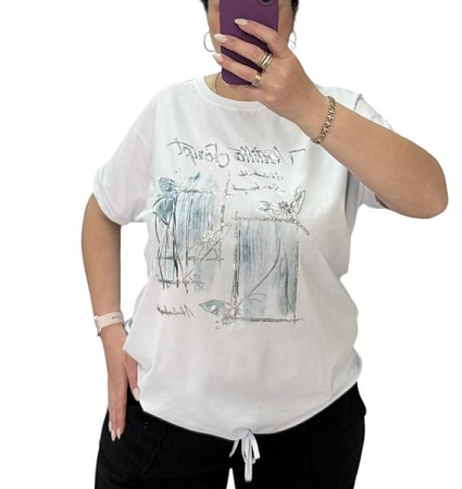 Футболка Levisha 25037 white - делук