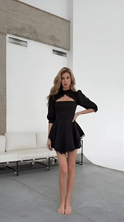 Платье Akulova 414 black - делук