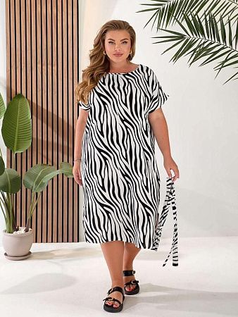 Платье Vanda 851 white-black - делук