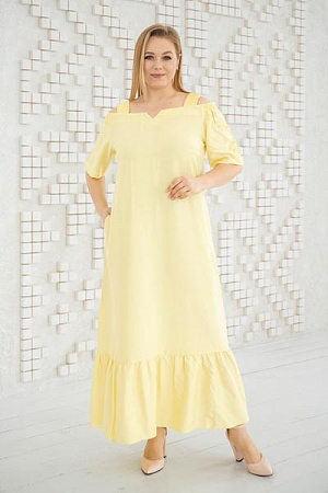 Платье Romeo Life RL1009 yellow - делук