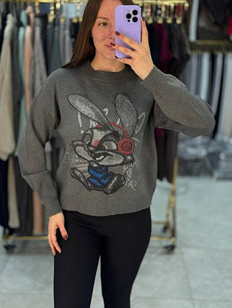 Свитер Arina 925 d.grey - делук