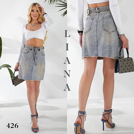 Юбка Liana Denim 426 l.blue - делук