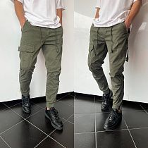 Джоггеры Three Black 1067 khaki - делук