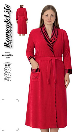 Халат Cotpark 1627 red - делук