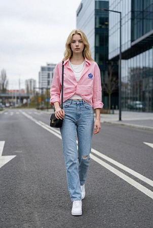Рубашка Kosta 1106 pink - делук