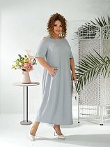 Платье Arina 2422 l.grey - делук