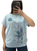 Футболка Elena&Vika 25025 l.blue - делук
