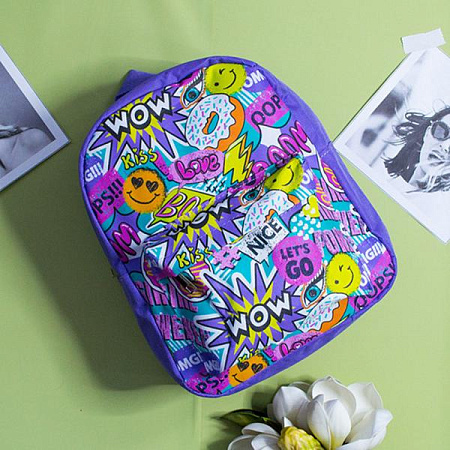 Рюкзак Luna-Bag 8826 purple-l.blue - делук