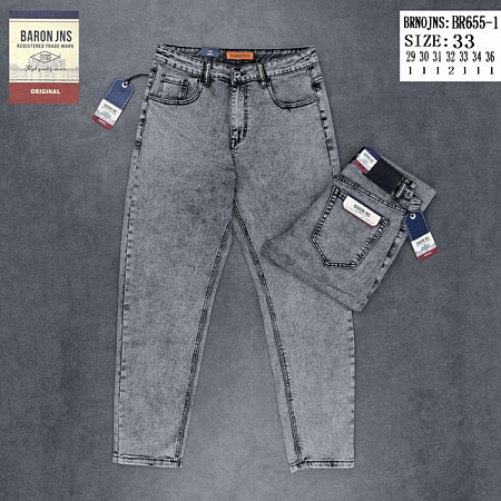 Джинсы Baron Jeans BR655-1 grey - делук