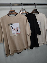Футболка Nefertiti 7077 beige - делук