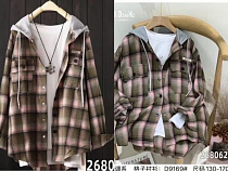 Рубашка Marimaks D9169 brown-pink - делук