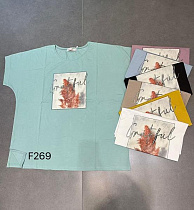 Футболка Dgmd F269 mix - делук