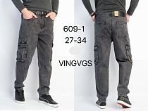 Джинсы Vingvgs 609-1 grey - делук
