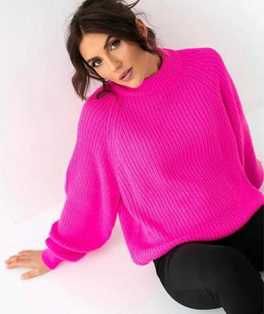 Свитер Lora LR895 crimson - делук