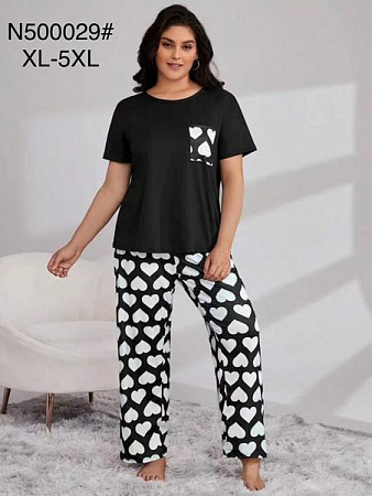 Пижама Brilliant B500029 black - делук