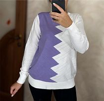 Свитер Shipi 24043 white-lilac - делук
