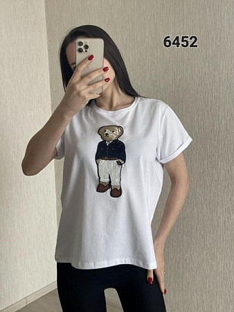 Футболка Fsn 6452 white - делук