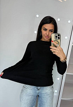 Свитер Lora LR1012 black - делук